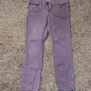 Free People Lavender Jeans with ankle zippers